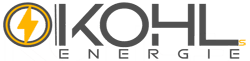 Logo von Kohls-Energie mit stilisiertem Blitz im Kreis und Schriftzug KOHLs Energie